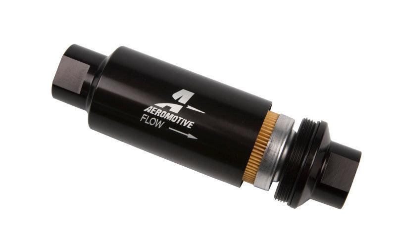 Aeromotive In-Line Filter - AN-10 - Black - 10 Micron Aeromotive Fuel Filters AXOPROS