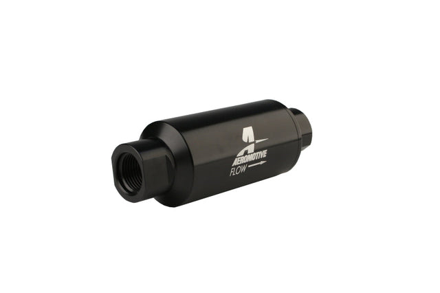 Aeromotive In-Line Filter - AN-10 - Black - 10 Micron Aeromotive Fuel Filters  AXOPROS