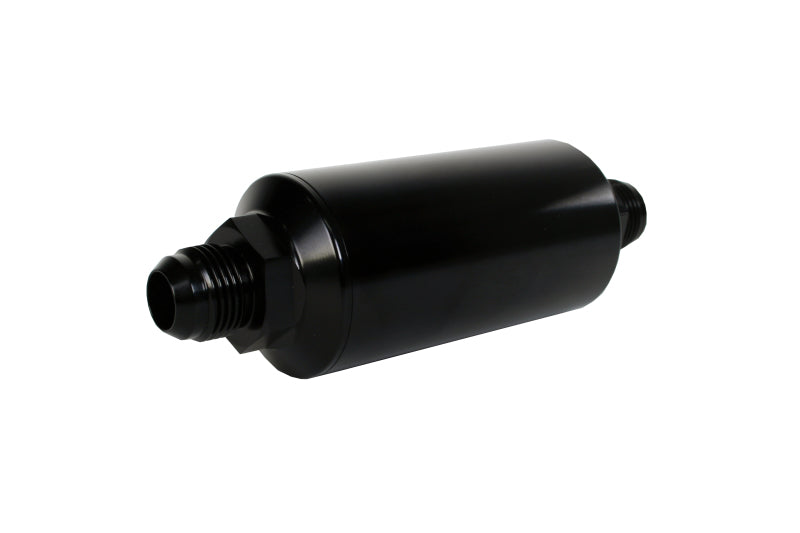 Aeromotive In-Line Filter - AN -10 size Male - 10 Micron Microglass Element - Bright-Dip Black Aeromotive Fuel Filters  AXOPROS