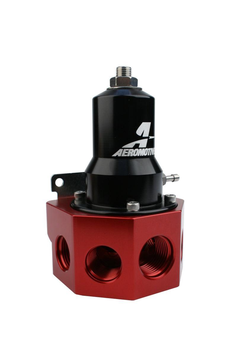 Aeromotive Regulator - 30-120 PSI - .500 Valve - 4x AN-08 and AN-10 inlets / AN-10 Bypass Aeromotive Fuel Pressure Regulators AXOPROS