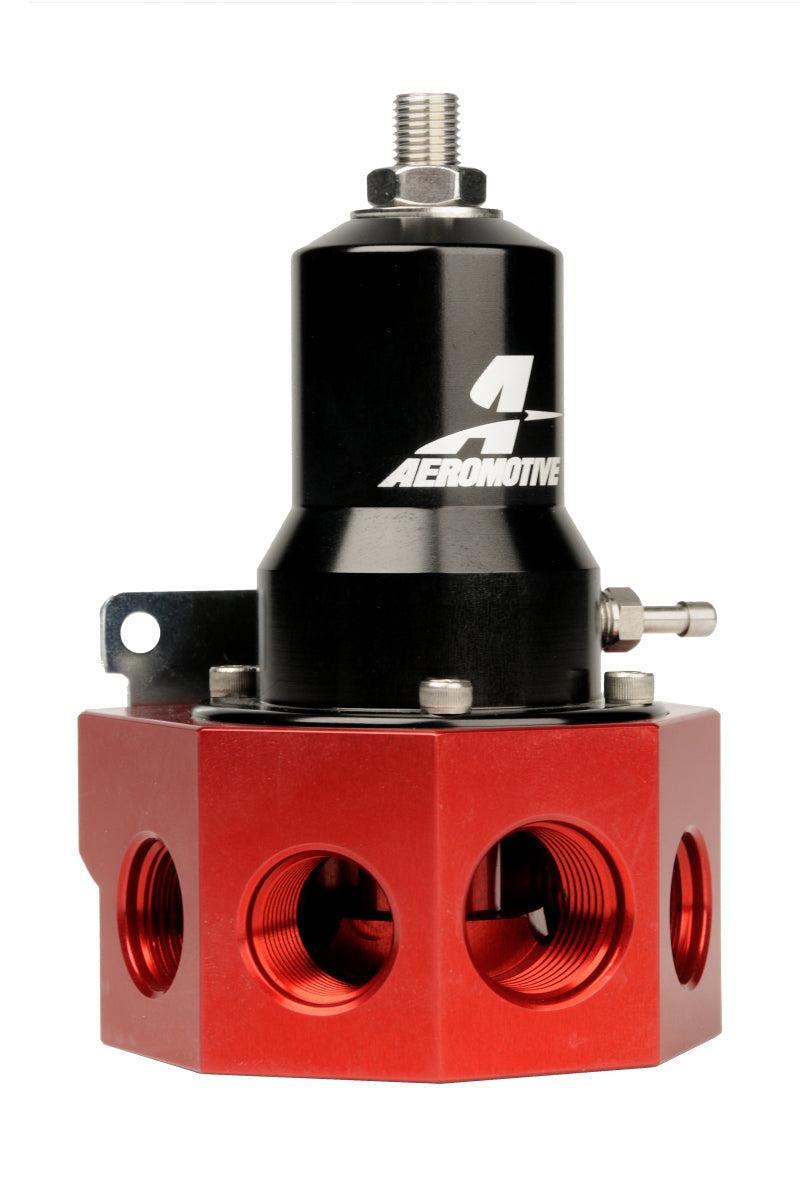 Aeromotive Regulator - 30-120 PSI - .500 Valve - 4x AN-08 and AN-10 inlets / AN-10 Bypass Aeromotive Fuel Pressure Regulators AXOPROS