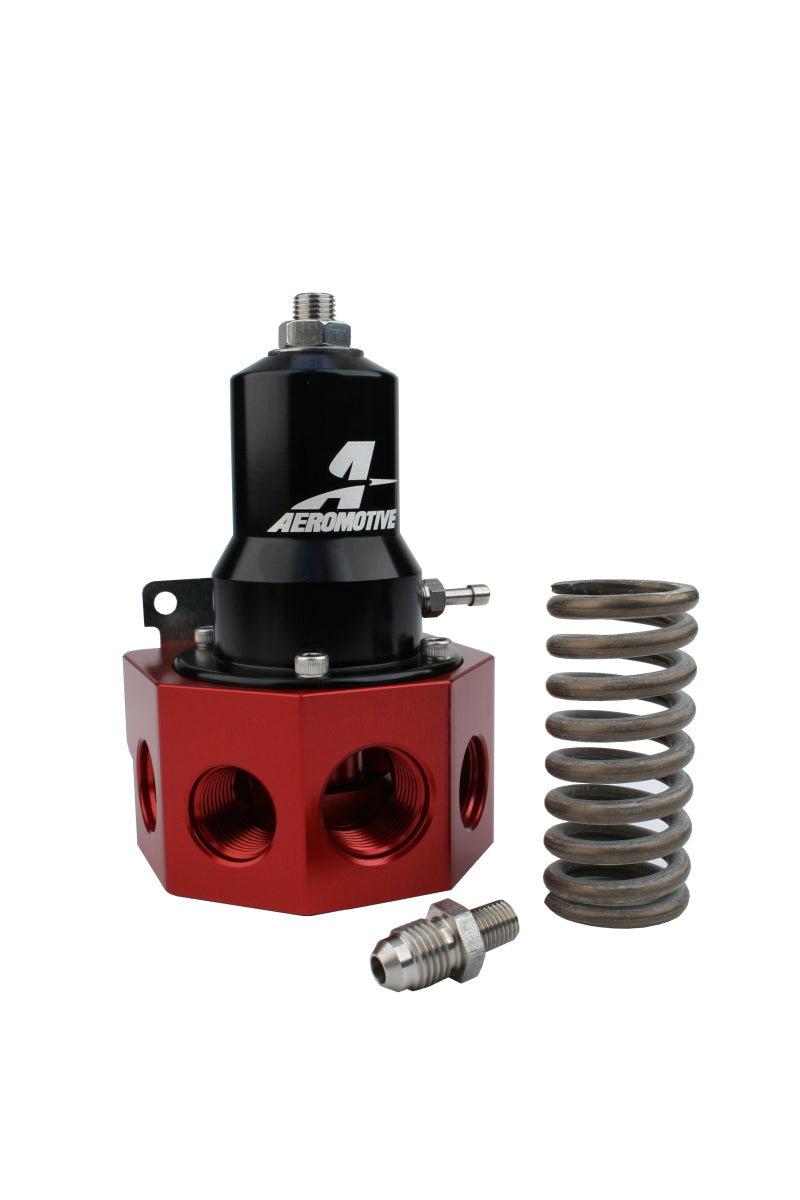 Aeromotive Regulator - 30-120 PSI - .500 Valve - 4x AN-08 and AN-10 inlets / AN-10 Bypass Aeromotive Fuel Pressure Regulators  AXOPROS