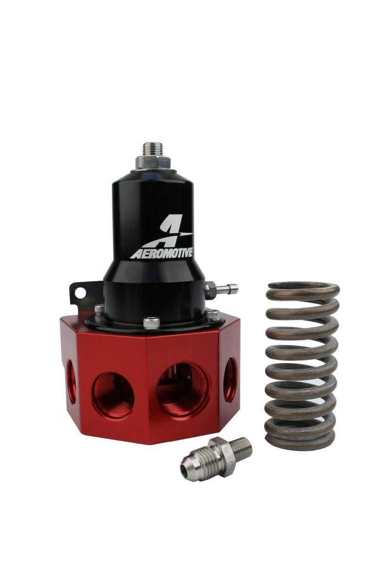 Aeromotive Regulator - 30-120 PSI - .500 Valve - 4x AN-08 and AN-10 inlets / AN-10 Bypass Aeromotive Fuel Pressure Regulators AXOPROS