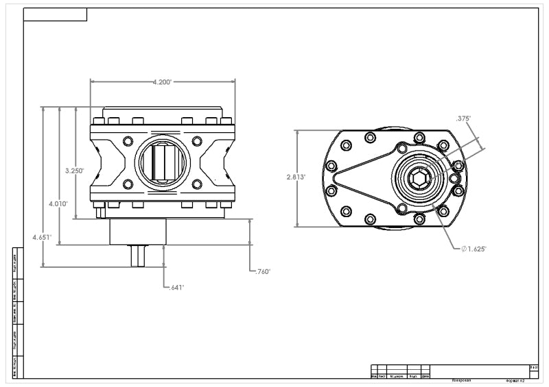 Aeromotive Spur Gear Fuel Pump - 3/8in Hex - 1.20 Gear - 25gpm Aeromotive Fuel Systems  AXOPROS