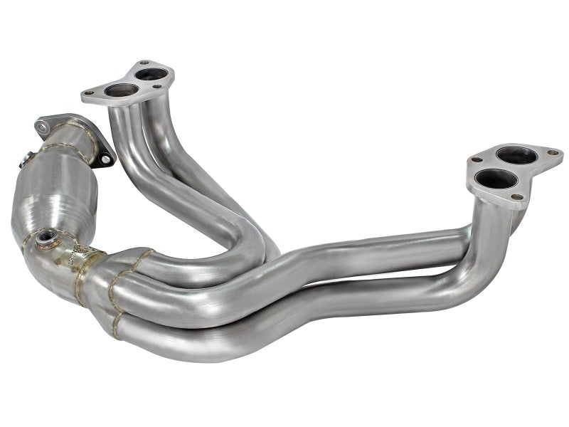 aFe 12-17 Toyota 86 / FRS / BRZ Twisted Steel 304 Stainless Steel Long Tube Header w/ Cat aFe Headers & Manifolds AXOPROS
