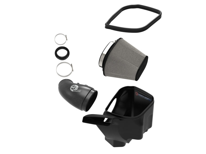 aFe 12-21 Jeep Grand Cherokee 6.4L Track Series Carbon Fiber Cold Air Intake w/Pro Dry S Filter aFe Cold Air Intakes AXOPROS