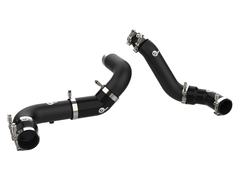 aFe 16-19 RAM 1500 V6 3.0L (TD) BladeRunner 3in Aluminum Hot & Cold Charge Pipe Kit - Black aFe Intercoolers  AXOPROS