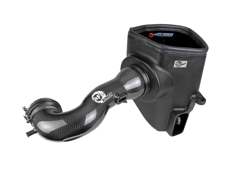 aFe 19-21 GM Trucks 5.3L/6.2L Track Series Carbon Fiber Cold Air Intake System W/ Pro Dry S Filters aFe Cold Air Intakes AXOPROS