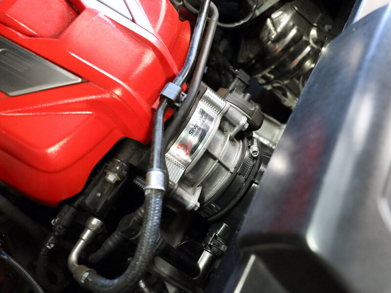 aFe 2020 Vette C8 Silver Bullet Aluminum Throttle Body Spacer Works w/ Factory Intake Only - Silver aFe Throttle Body Spacers AXOPROS