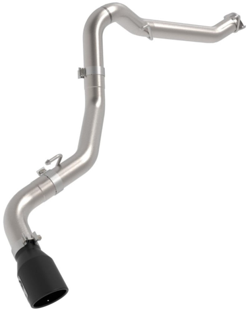 aFe 2021+ Jeep Gladiator V6-3.0L (td) Vulcan Series 3in 304 SS DPF-Back Exhaust System - Black Tip aFe DPF Back AXOPROS