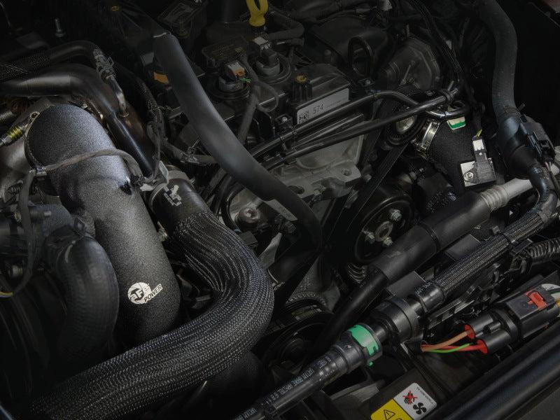 AFE 21-22 Ford Bronco L4-2.3L (t) BladeRunner Alum Hot/Cold Charge Pipe Kit - Black aFe Intercoolers  AXOPROS