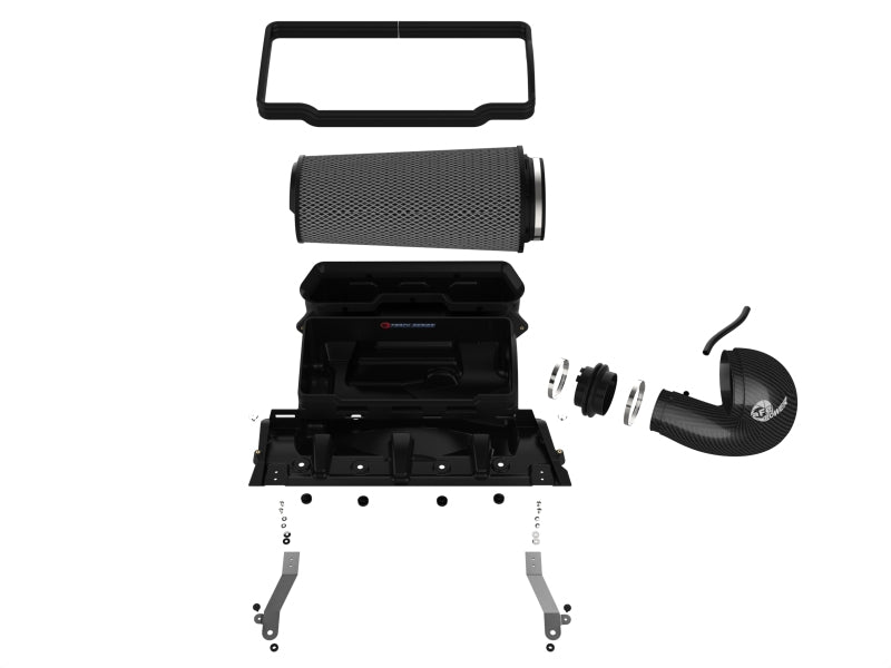 aFe 21-23 RAM 1500 TRX Track Series Carbon Fiber Cold Air Intake System w/ Pro 5R Filter aFe Cold Air Intakes  AXOPROS