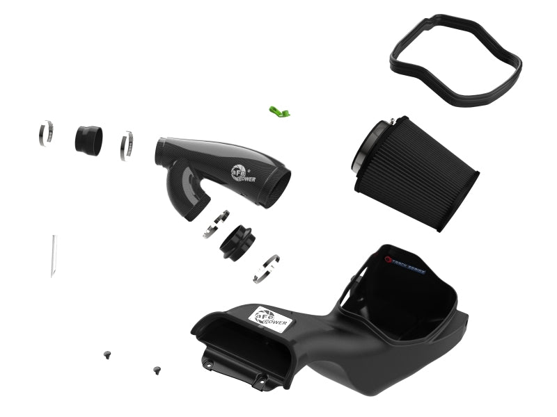 aFe 21-24 Ford F150 Raptor Track Series Carbon Fiber Cold Air Intake System w/ Black Pro 5R Filter aFe Cold Air Intakes  AXOPROS