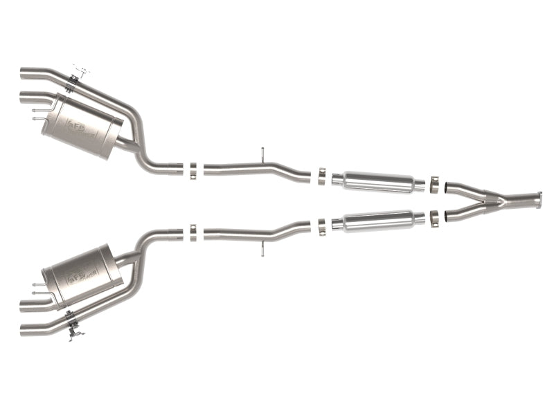 aFe 22-23 Kia Stinger L4-2.5L Turbo Gemini XV 3in to Dual 2-1/2in Cat-Back Exhaust System w/ Cut-Out aFe Catback AXOPROS