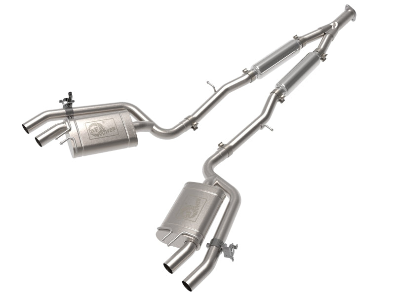 aFe 22-23 Kia Stinger L4-2.5L Turbo Gemini XV 3in to Dual 2-1/2in Cat-Back Exhaust System w/ Cut-Out aFe Catback AXOPROS