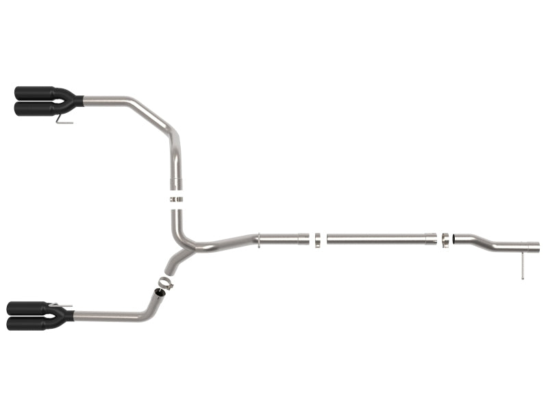 aFe 23-24 GM Trucks L6-3.0L (td) LZ0 Vulcan Series 3in 304 SS DPF-Back Exhaust System w/ Black Tip aFe DPF Back AXOPROS