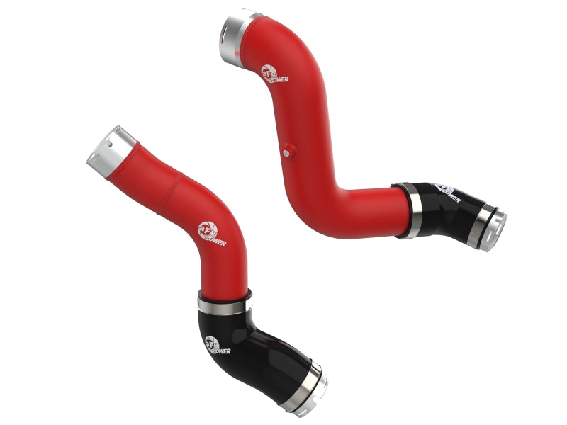 aFe 23-25 GM Colorado/Canyon L4-2.7L (t) BladeRunner Aluminum Hot & Cold Charge Pipe Kit - Red aFe Intercoolers AXOPROS