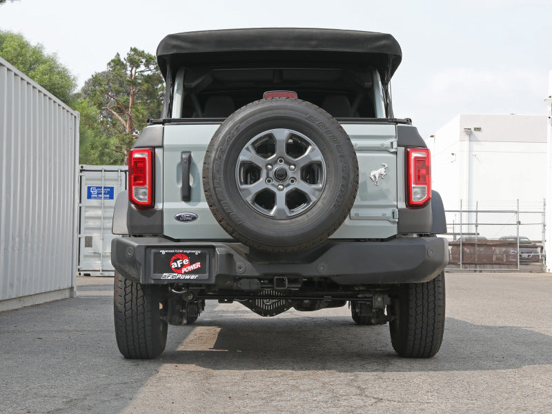 aFe Apollo GT Series 3in 409SS Cat-Back Ford Bronco 2021 L4 2.3L/V6 2.7L - Polished aFe Catback AXOPROS