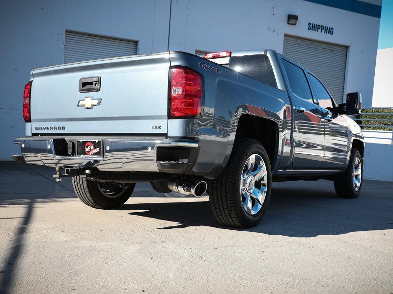 aFe Apollo GT Series 4in 409SS Cat Back Exh System Polished Tip 14-18GM Silverado 1500 V8-6.2L aFe Catback AXOPROS