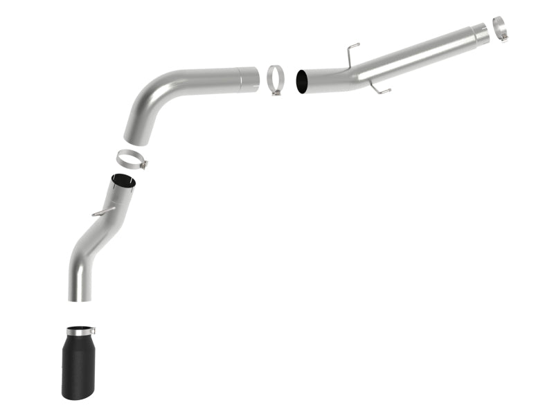 aFe ATLAS 5in Alum Steel DPF-Back Exhaust System w/Black Tip 19-20 Ram Diesel Trucks L6-6.7L (td) aFe DPF Back AXOPROS