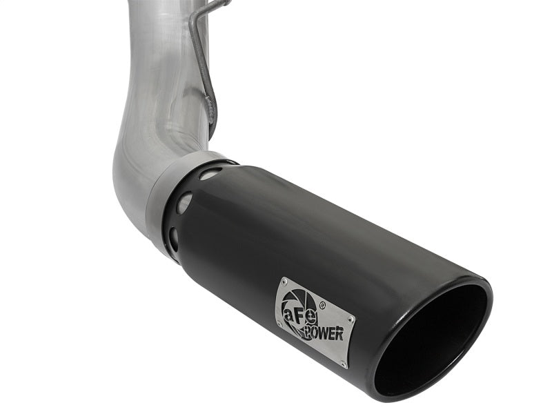 aFe ATLAS 5in DPF-Back Alum Steel Exhaust System w/Black Tip 2017 Ford Diesel Trucks V8-6.7L (td) aFe DPF Back  AXOPROS