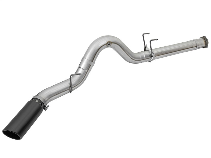 aFe ATLAS 5in DPF-Back Alum Steel Exhaust System w/Black Tip 2017 Ford Diesel Trucks V8-6.7L (td) aFe DPF Back  AXOPROS