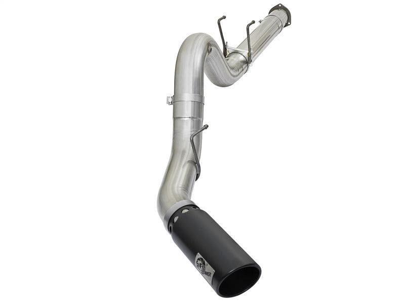 aFe ATLAS 5in DPF-Back Alum Steel Exhaust System w/Black Tip 2017 Ford Diesel Trucks V8-6.7L (td) aFe DPF Back  AXOPROS