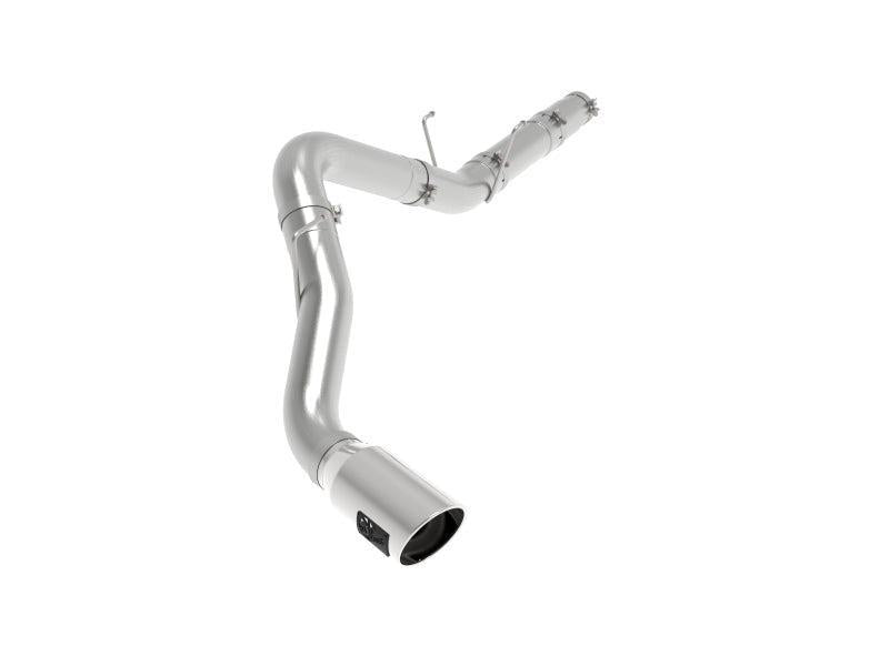 aFe ATLAS 5in DPF-Back Alum Steel Exhaust System w/Polished Tip 19-20 Ram Diesel Trucks L6-6.7L (td) aFe DPF Back  AXOPROS