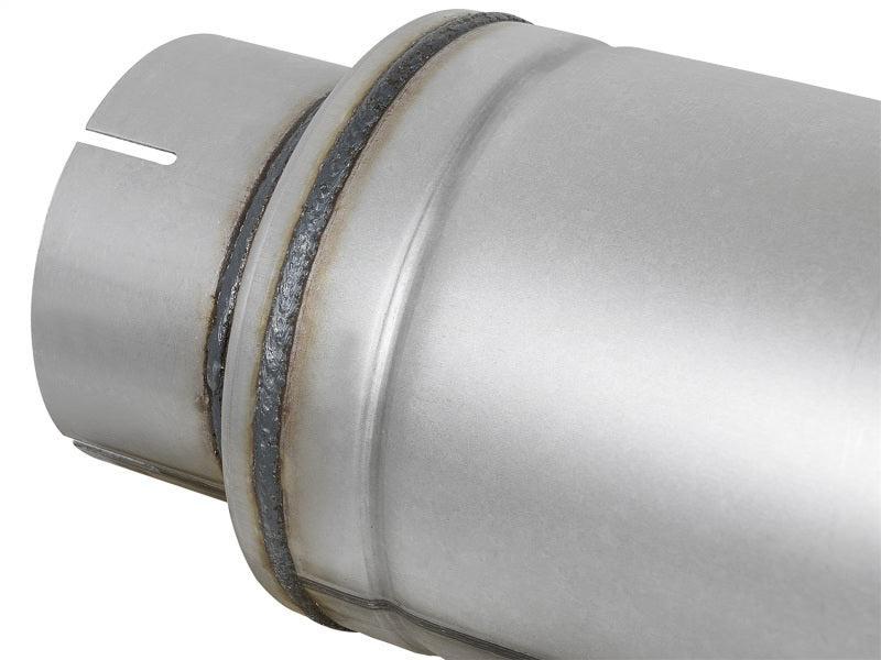 aFe ATLAS Aluminized Steel Muffler 5in Center/Center 24in L x 7in Diameter - Round Body aFe Muffler AXOPROS