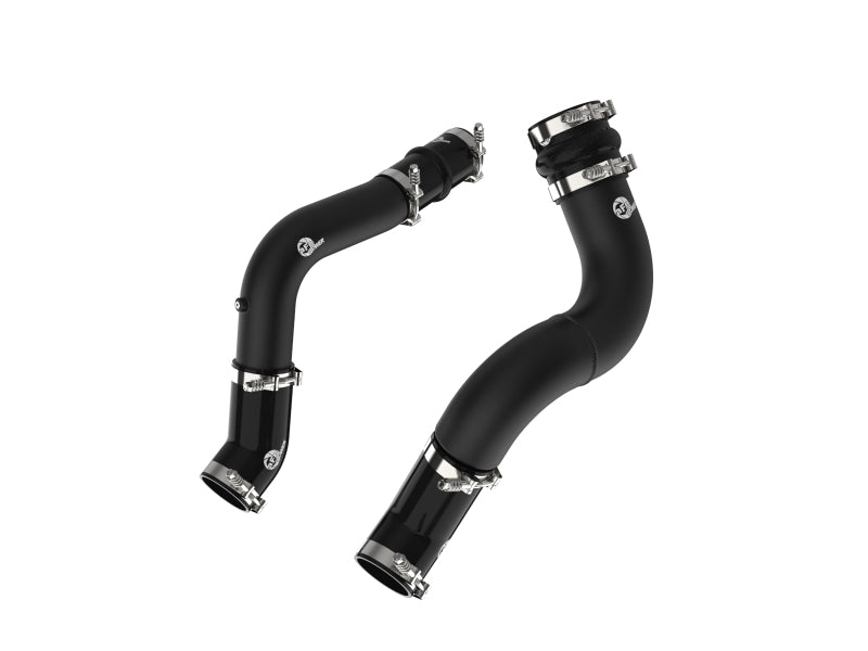 aFe BladeRunner Aluminum Hot and Cold Charge Pipe Kit Black RAM Diesel Trucks 19-23 L6-6.7L (td) aFe Intercoolers  AXOPROS