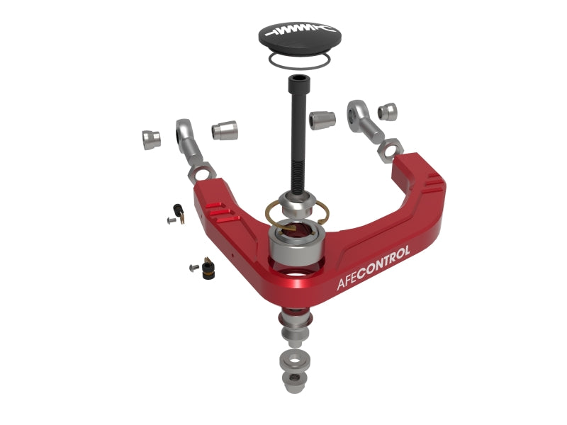 aFe Control 05-23 Toyota Tacoma Upper Control Arms - Red Anodized Billet Aluminum aFe Uncategorized  AXOPROS