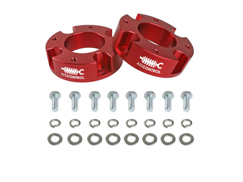 aFe CONTROL 2.0 IN Leveling Kit 07-21 Toyota Tundra - Red aFe Leveling Kits AXOPROS