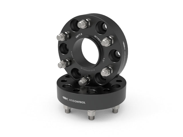 aFe CONTROL Billet Aluminum Wheel Spacers 6x5.5mm / CB 77.8mm / 1.5in - 19-25 RAM 1500 aFe Wheel Spacers & Adapters  AXOPROS