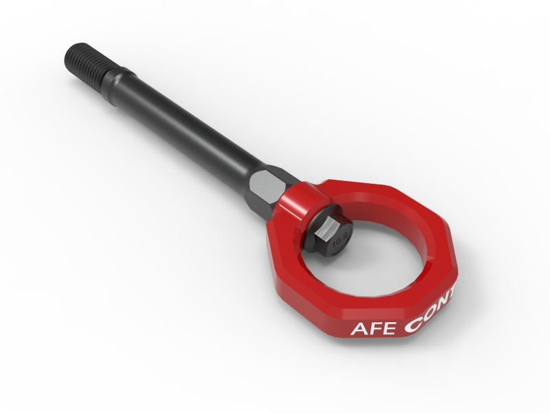 aFe CONTROL Front Tow Hook Red aFe Tow Hooks AXOPROS