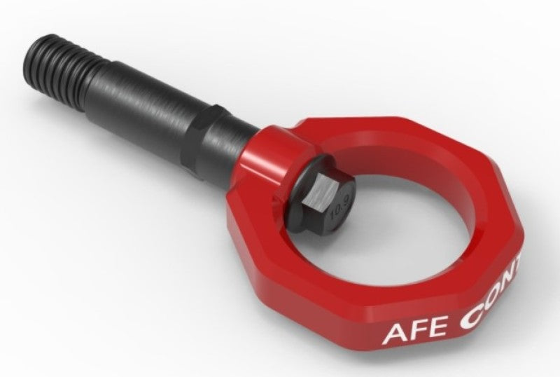 aFe Control Rear Tow Hook Red 20-21 Toyota GR Supra (A90) aFe Other Body Components AXOPROS