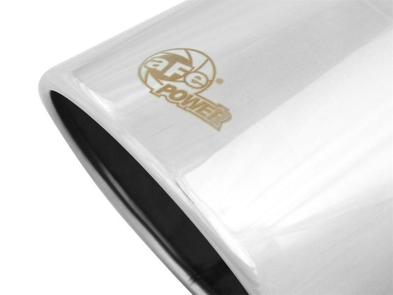 aFe Diesel Exhaust Tip Bolt On Polished 4in Inlet x 6in Outlet x 12in Length aFe Catback AXOPROS