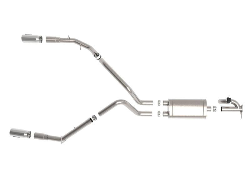 aFe Gemini XV 3in 304 SS Cat-Back Exhaust 19-21 Ram 1500 V8 5.7L Hemi w/ Polish Tips aFe Catback AXOPROS