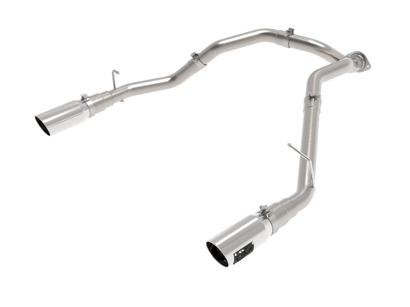 aFe Large Bore-HD 3in 409SS DPF-Back Exhaust System w/ Polished Tip RAM 1500 20-21 V6-3.0 aFe DPF Back AXOPROS