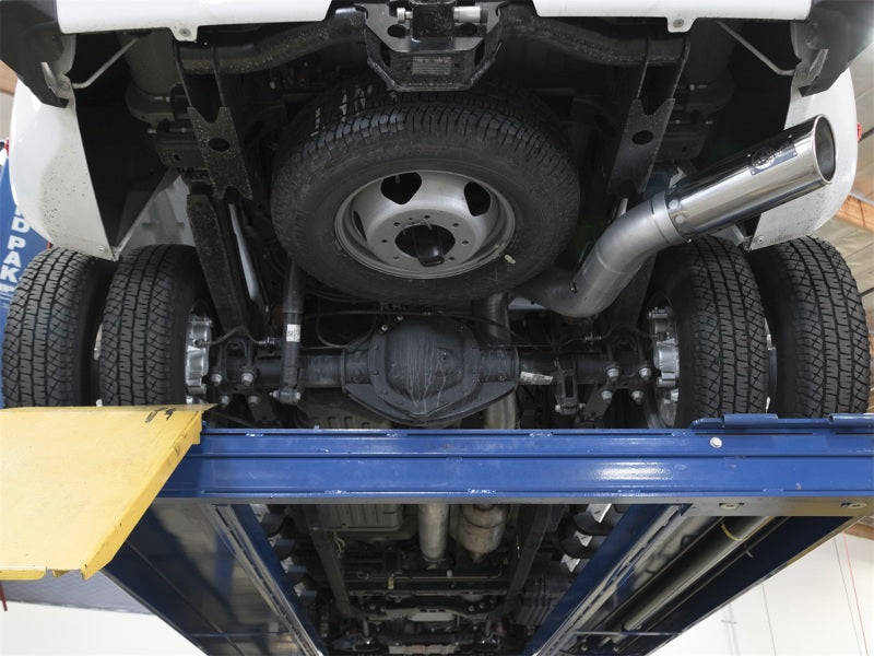 aFe LARGE BORE HD 5in 409-SS DPF-Back Exhaust w/Polished Tip 2017 GM Duramax V8-6.6L (td) L5P aFe DPF Back AXOPROS