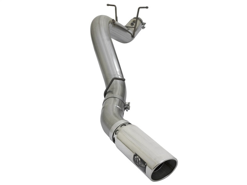 aFe LARGE BORE HD 5in 409-SS DPF-Back Exhaust w/Polished Tip 2017 GM Duramax V8-6.6L (td) L5P aFe DPF Back AXOPROS