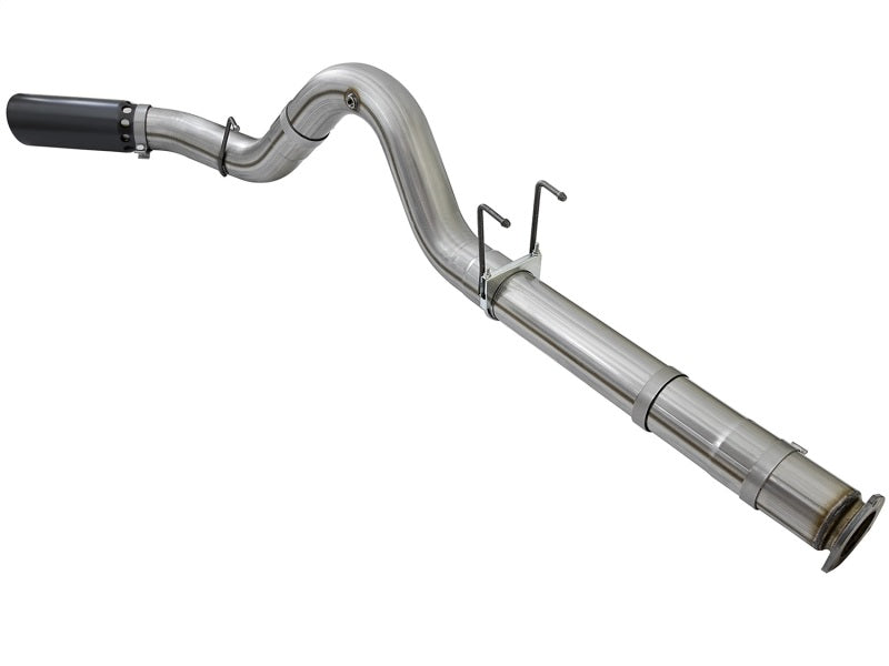 aFe Large Bore-HD 5in DPF Back 409 SS Exhaust System w/Black Tip 2017 Ford Diesel Trucks V8 6.7L(td) aFe DPF Back  AXOPROS