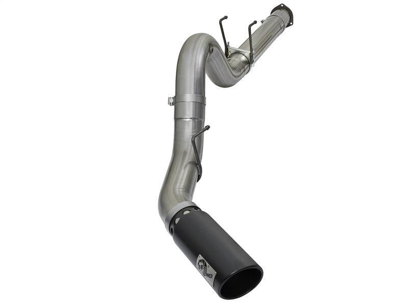 aFe Large Bore-HD 5in DPF Back 409 SS Exhaust System w/Black Tip 2017 Ford Diesel Trucks V8 6.7L(td) aFe DPF Back  AXOPROS