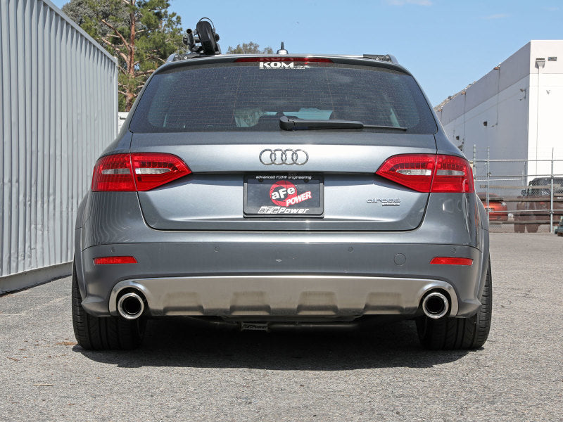 afe MACH Force-Xp 13-16 Audi Allroad L4 SS Axle-Back Exhaust w/ Polished Tips aFe Axle Back AXOPROS