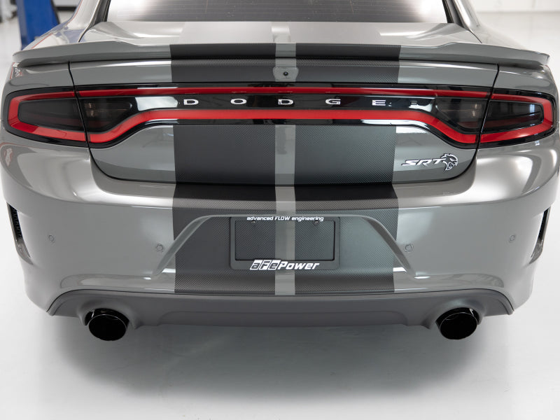 aFe MACH Force-XP 4-1/2in Black OE Replacement Exhaust Tips - 15-19 Dodge Charger/Hellcat aFe Tips  AXOPROS