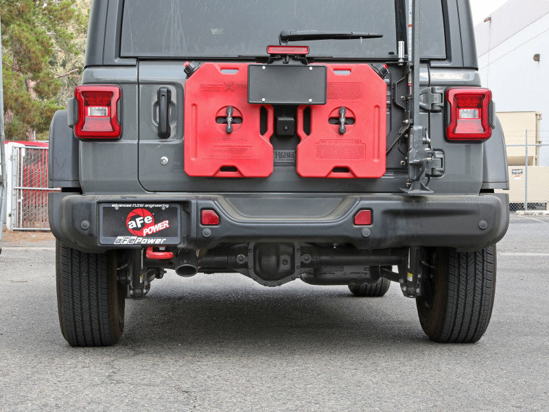 aFe MACH Force-Xp Axle-Back Exhaust System w/Black Tip 18-20 Jeep Wrangler L4-2.0T / V6-3.6L aFe Axle Back AXOPROS