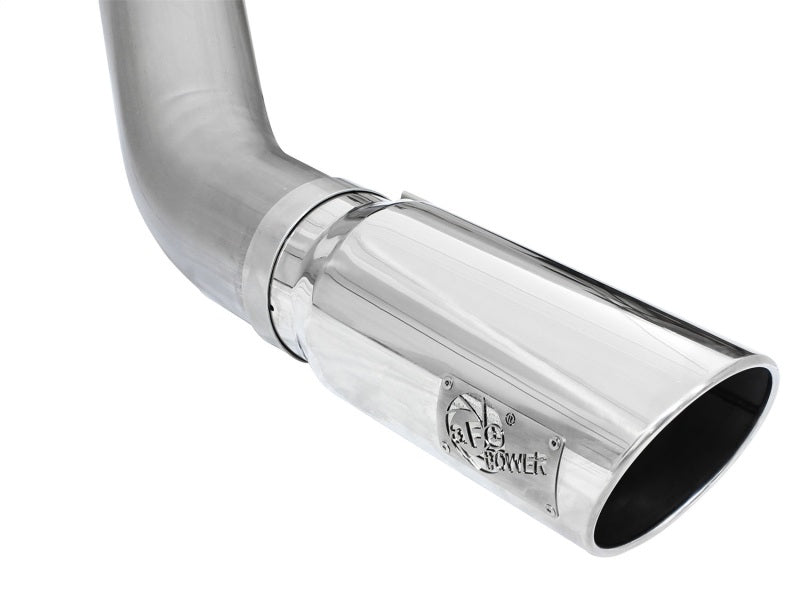 aFe MACHForce XP Exhaust Large Bore 5in DPF-Back Alu. 13-15 Dodge Trucks L6-6.7L (td) *Polish Tip aFe DPF Back  AXOPROS
