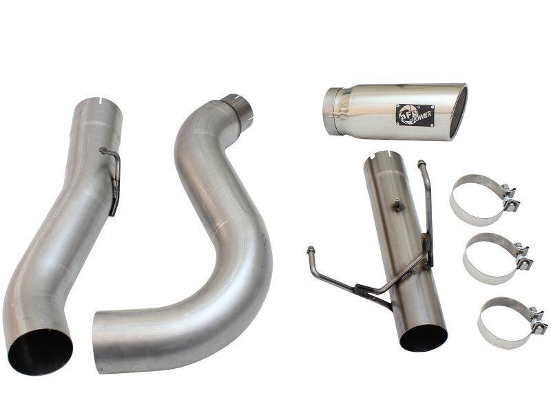 aFe MACHForce XP Exhaust Large Bore 5in DPF-Back Alu. 13-15 Dodge Trucks L6-6.7L (td) *Polish Tip aFe DPF Back  AXOPROS