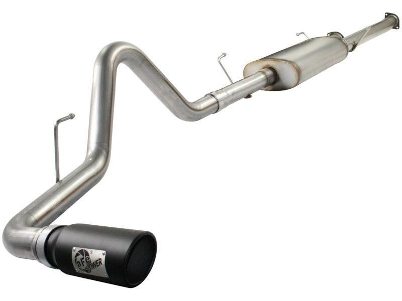 aFe MACHForce XP Exhausts Cat-Back SS-409 EXH CB Toyota Tundra 10-11 V8-5.7L 145.7 WB (blk tip) aFe Catback AXOPROS
