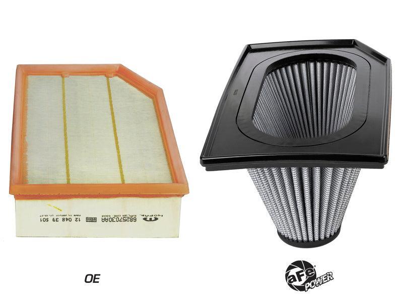 aFe Magnum FLOW PRO DRY S Inverted Air Filter 18-19 Jeep Wrangler (JL) I4-2.0L(t) aFe Air Filters - Universal Fit AXOPROS