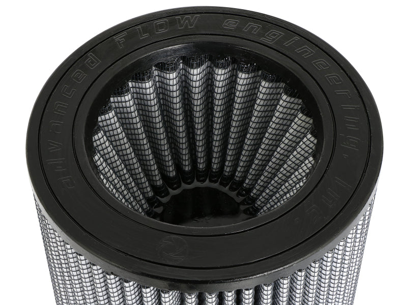 aFe MagnumFLOW Pro DRY S Universal Air Filter 4in F x 6in B (mt2) x 5.5in T (Inv) x 7.5in H aFe Air Filters - Universal Fit  AXOPROS